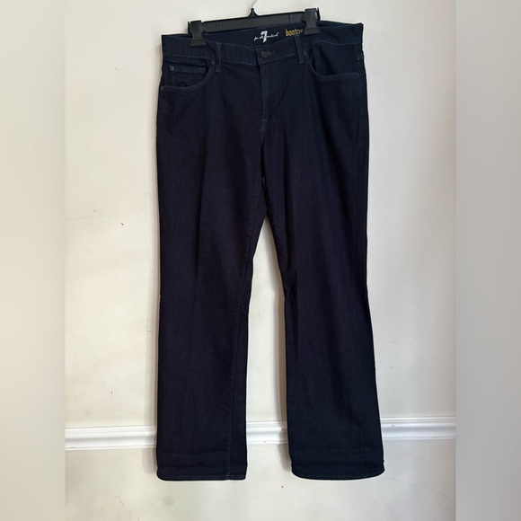 7 Seven For All Mankind The bootcut Classic Jeans Men  dark blue size 36x33 - Picture 1 of 4